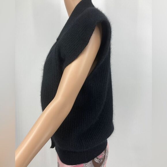 Pamela Roberts Sweater Knit Vest Blend Lambswool/Angora Rabbit Hair Size M - Picture 6 of 11